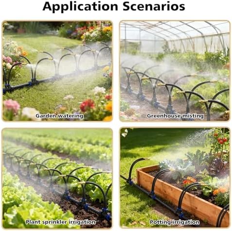 Drip Irrigation System 2 Ports - 360°Adjustable Garden Watering System