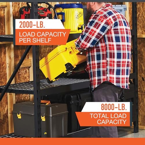 Ironton 4-Tier Storage Shelving, 6-Pk., 77in.W x 72in.H x 24in.D