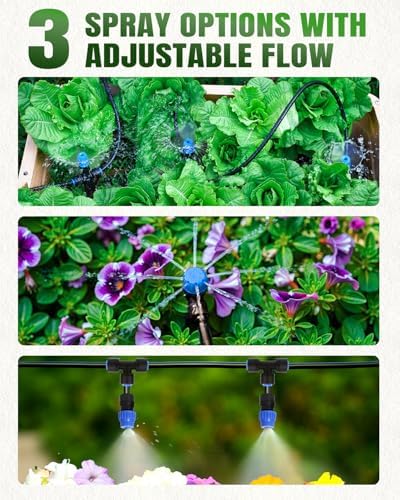 230FT Drip Irrigation System with 1/2" 1/4" Irrigation Tubing and Emitters