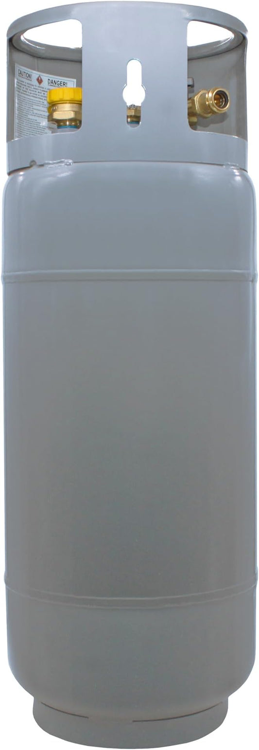 Flame King 43.5LB Steel Forklift Propane Tank with Gauge, DOT and TC Compliant, Rugged-Designed, Larger Than Standard Forklift Tanks