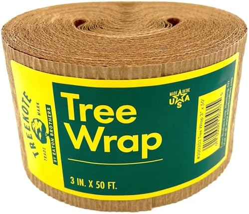 Treekote 3"x50' Tree Wrap - Weather Resistant Tree Protection - Tree Trunk Wrap for Frost, Sun and Moisture - Tree Guard for Fruit trees, Shrubs and Saplings - Non Toxic