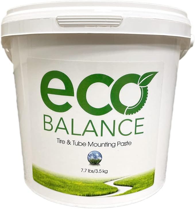 ECO Balance ECO-EP8 Tire/Tube 7.7lb Mounting Paste Bucket, Petroleum-Free Tire Changing Lube/Sealer for Trucks, Cars, Motorcycles, ATV, UTV, Dirt Bikes, Made in USA