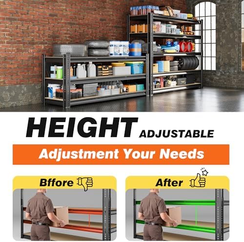 Durstruct 48" W Garage Shelving Heavy Duty 3100LBS Storage Shelves