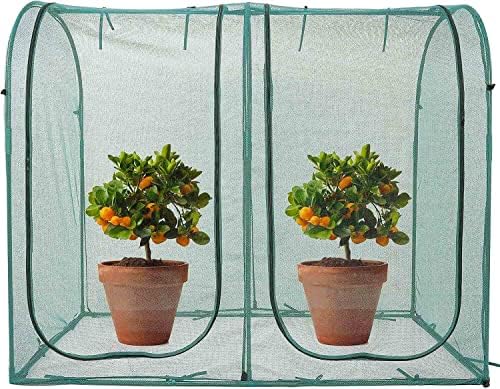 Poray Large Tunnel 73''x37''x61''Plant Netting Cover,5FT Tall Crop Cage Tomato Netting,Pest Guard Cover for Vegetables &Fruits,Durable Gardening Net for Plant and Animal