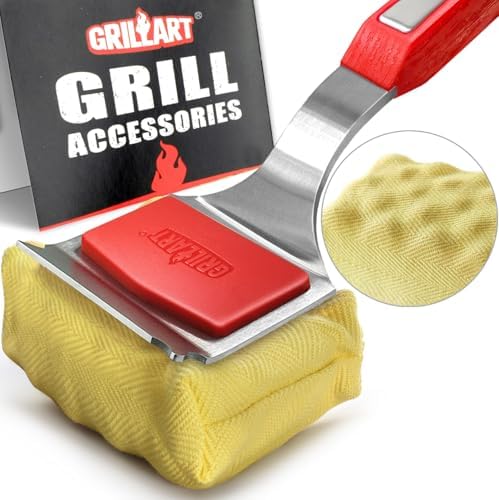 GRILLART SteamWizards Grill Brush Bristle Free, Seamless-Fit Scrub Scraper