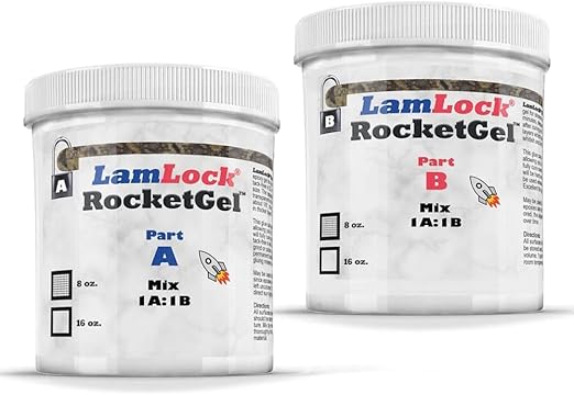 RocketGel 25 Minute Professional Epoxy Countertop Kit for Granite, Tile, and Quartz Countertop Repair Kit, Tile Crack Repair, Chips and Fills Epoxy Grout