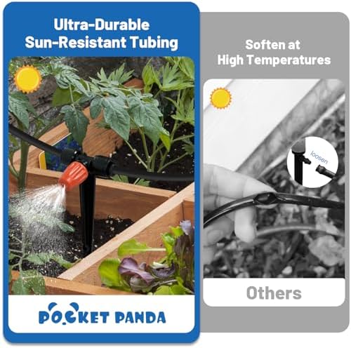 Misting Drip Irrigation System for Garden Watering,Raised Bed 120FT