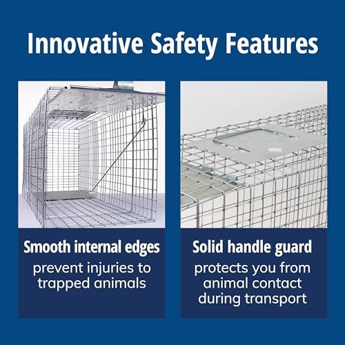 Havahart Large 1-Door Live Animal Trap for Raccoons, Cats, Bobcats, Beavers