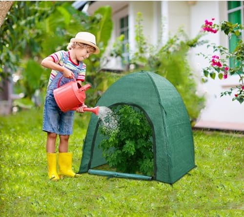 Winter Plant Covers for Snow and Ice Protection Shrub Cover Freeze Protection Plant Tent Protect Outdoor Plant and Potted Plant from Snow Frost Sun and Animal with Zipper Door 22*22*22 (2Packs)