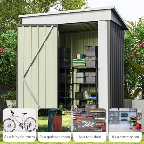 Patiowell 5x3 FT Outdoor Storage Shed, Garden Tool Shed