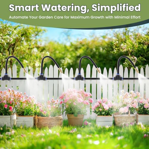 200FT Automatic Drip Irrigation Kits Garden Watering System 40 Nozzles