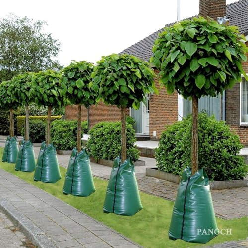 Tree Watering Bag, 20 Gallon Slow Release Tree Watering Bags-Drip Irrigation Bag for Newly Planted or Established Trees (4 Packs)