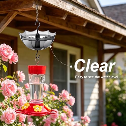 Ant Moat for Hummingbird Feeder, 5 OZ, 4 Pack, Black