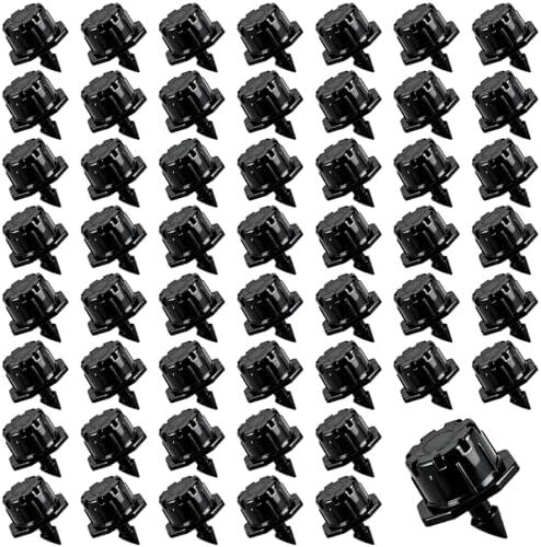 150 Pcs Adjustable Drip Irrigation Emitters for 4mm x 7mm PE Tubing, 8-Hole 360° Adjustable Micro Drippers, Anti-Clog Drip Sprinklers for Garden Irrigation System, Adjustable Flow 0–120L/H