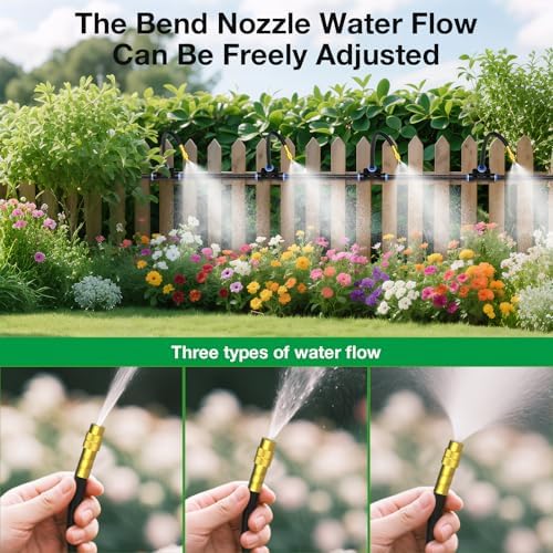 MIXC 360° Drip Irrigation Misting Copper Nozzles for 1/4" Irrigation Tubing