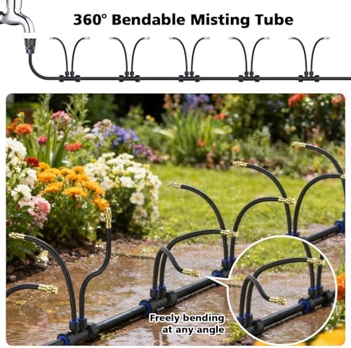 Drip Irrigation System 2 Ports - 360°Adjustable Garden Watering System