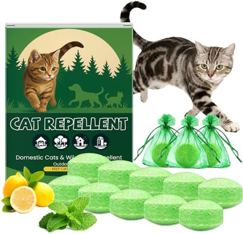 Natural Cat Deterrent Balls, Waterproof Indoor Outdoor Garden Shield
