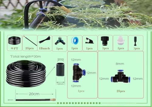 360° Adjustable Drip Irrigation System for Garden,Automatic Watering System