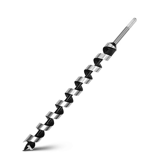 1-9/16 x 23.6 inch Auger Drill Bit for Wood,Hex Shank Ship Auger Bit for Soft Wood, Hard Wood, Plastic, Composite Materials and DIY Projects