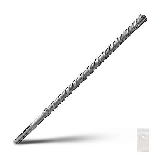 1-1/8 x 23.6 inch SDS Max Rotary Hammer Drill Bit, 28 x 600mm Carbide Tip Masonry Drill Bit,Concrete Drill Bit for Masonry, Brick, Stone, Concrete