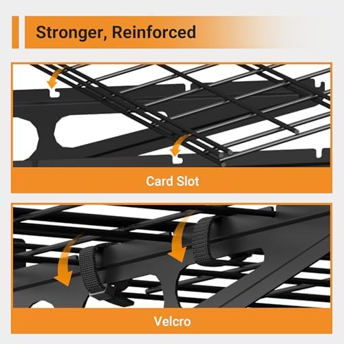 Garage Shelving, 2-Pack 2x4 ft Garage Wall Shelving, 600 lbs, Black