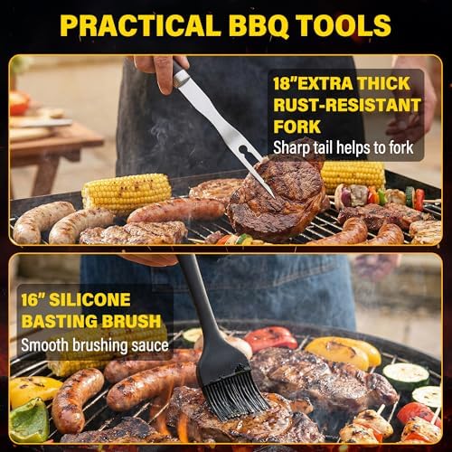 Grill Set, Grill Tools for Outdoor Grill Utensils Set BBQ Accessories