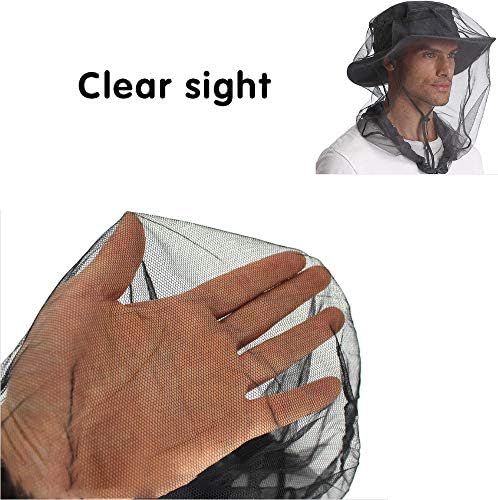 Cuayaes 3Pcs Mosquito Head Net Face Mesh, Bug Net for Head