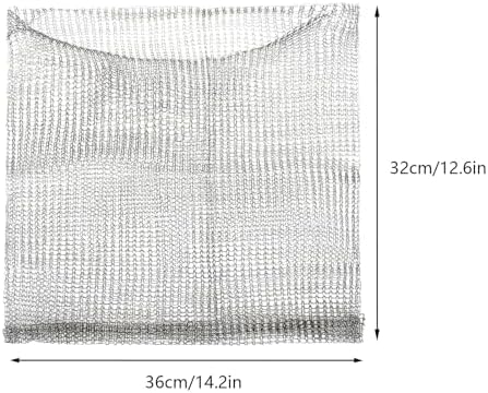 Keebgyy Metal Mesh Bag, Gophers Resistant Stainless Steel Mesh, Stainless Steel Wire Mesh Vole Mesh Metal Mesh Bag, Flowers Rodent Proof Wire Baskets for Plants, Planter for Garden Lawn(#3)