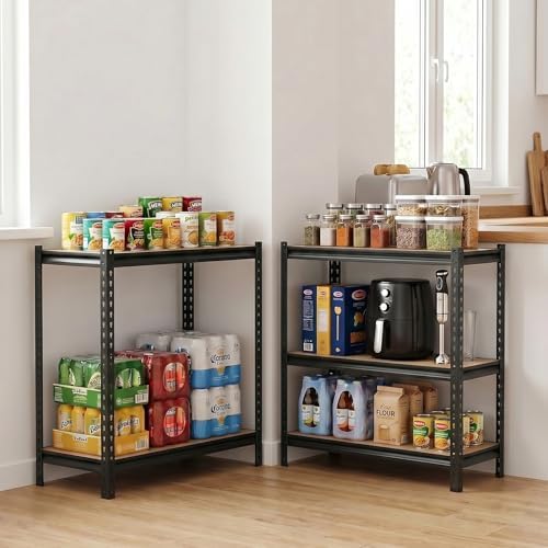 VEVOR Storage Shelves, 5-Tier Adjustable, 2000 lbs Capacity, Heavy Duty Garage Storage Shelving Unit, Metal Utility Rack Shelf, for Garage Warehouse Basement Kitchen, 36.34" W x 16.34" D x 71.38" H