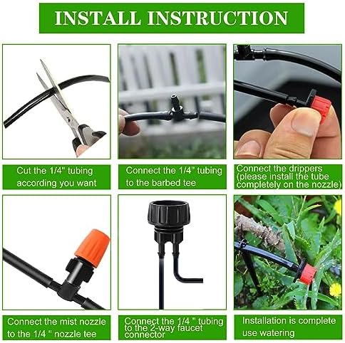 Drip Irrigation Kit, 1/4" Blank Distribution Tubing