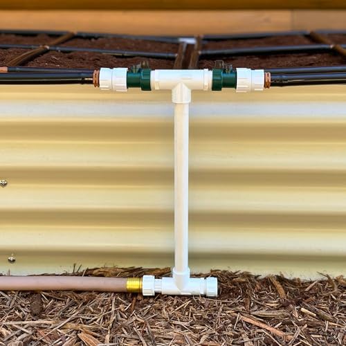 Garden Grid Manifold - 15" Tall, Double Style | Link All of Your Garden Grids So They Water Together | Ideal for Side-By-Side Garden Grid Connections