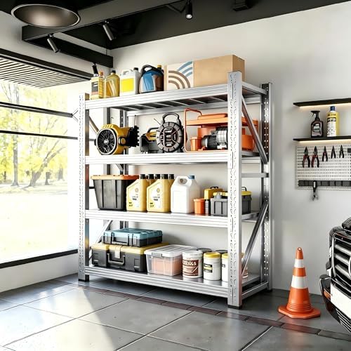 Heavy Duty Stainless Steel Shelving Unit, 2200 LBS Total Load Capacity