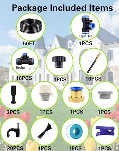 360° Adjustable Drip Irrigation System – Garden Watering Sprinkler System
