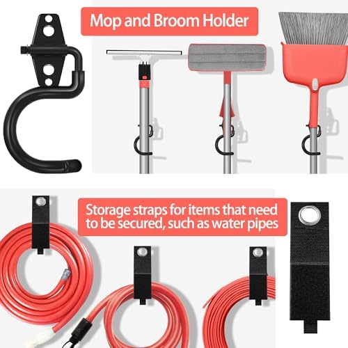28 Pack Garage Hooks Heavy Duty with Non Slip PVC Coating