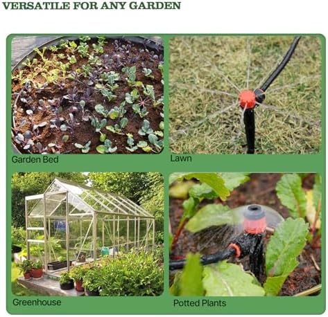 Anleolife 230FT Drip Irrigation System Kit, Complete Garden Watering System