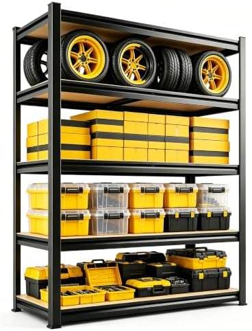 Garage Shelving, Heavy Duty Storage Shelves, Adjustable Boltless Units