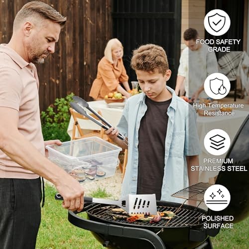 Griddle Accessories Kit - Heavy Duty Grill Tools Set, Grilling Accessories