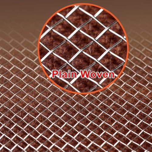 Stainless Steel Wire Mesh Panel, 304 Grade 10 Mesh Screen, Heavy Duty Metal Guard for Ventilation, Pest Protection and Workshop Use