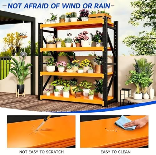 Heavy‑Duty Metal Garage Shelving Unit, 3000 LBS Total Load Capacity