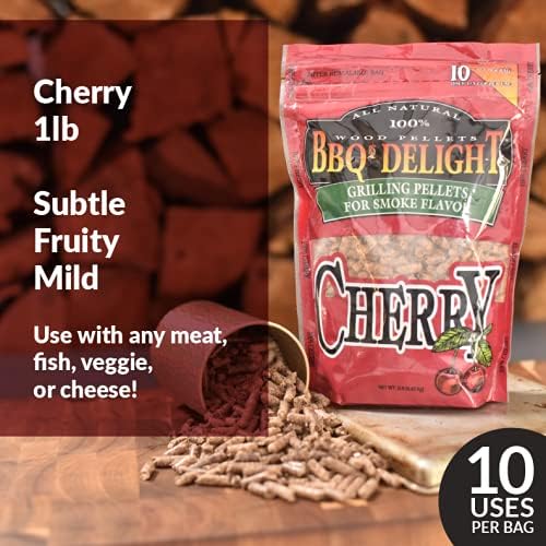 BBQr's Delight Wood Smoking Pellets - Super Smoker Variety Value Pack - 1 Lb. Bag - Apple, Hickory, Mesquite, Cherry, Pecan and Sugar Maple