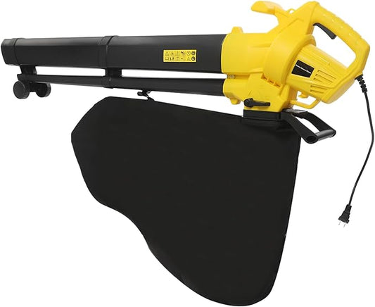 Corded Electric Leaf Blower, 3000W High Power Handheld Leaf Blower with Bag, 466CFM 167 MPH Protable and Lightweight Leaf Vacuum and Mulcher for Yard, Patio, Lawn