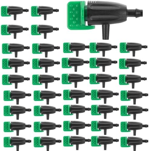 50 Pcs Adjustable Water Flow Irrigation Dripper,Drip Emitters