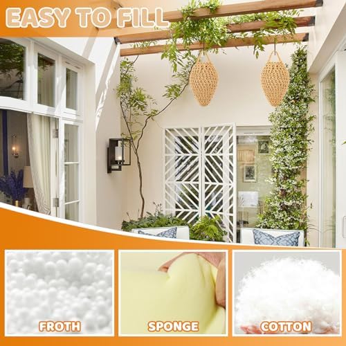 GJL 4 Pack Large Crochet Fake Wasp Nest Decoy, Artificial Faux Hornet Nest Outdoor Hanging Decor for Patio & Eaves, Prevent Wasps from Building Nests