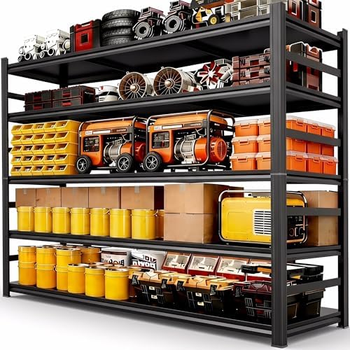 Garage Shelving, Heavy Duty Storage Shelves, Adjustable Boltless Units