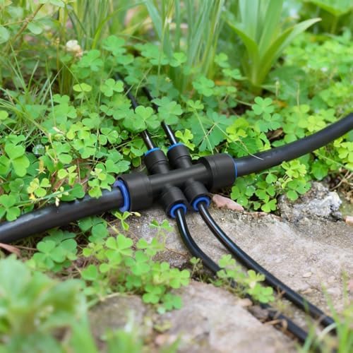 50FT 1/2"(OD) Drip Irrigation Tubing with 4 Fittings