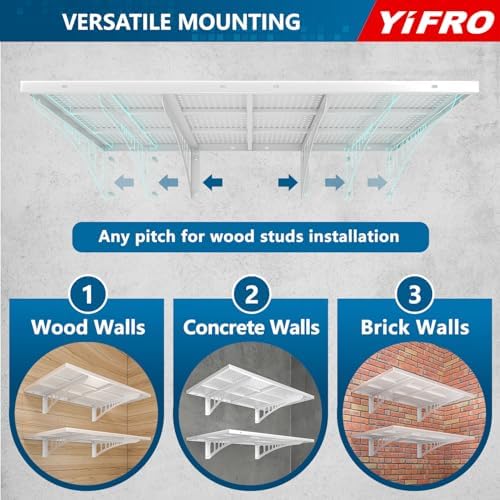4-Pack 2x3ft Heavy Duty Garag e Wall Shelving, 1000 lbs Load Capacity, Garage Shelving Wall Mounted, Garage Storage Rack with Hooks, White