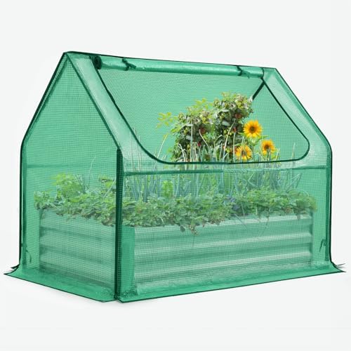 Quictent Raised Garden Bed with Cover 4x2.5x1 FT