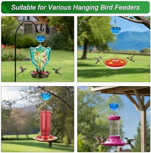 Ant Moat for Hummingbird Feeders, 6 Pack 4OZ Blue