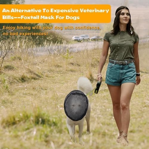 Dog Head Cover - Face Fly Nets, Breathable Mesh Guard with Adjustable Straps, Anti-Bite Protection, Compact Shield, Comfortable Pet Accessory for Outdoor Walking Camping