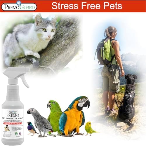 Premo Guard Pet Protector Spray, Kills Mites, Fleas, and Ticks Naturally